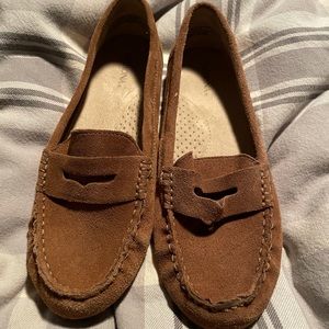 Brown loafers